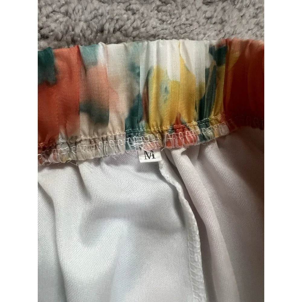Women's‎ Floral Maxi Flowy Floral Skirt Resortwear Beach Vacation Size Medium